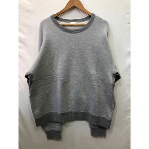 【URU TOKYO】ウルトーキョー BIG SWEAT ビックスウェット 16FUC05 16AW メンズ サイズ2 グレー コットン 無地 ts202410