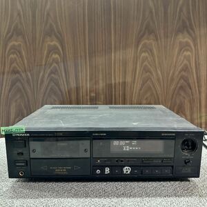 MYM5-1064 激安 カセットデッキ PIONEER T-333R STEREO CASSETTE DECK 通電OK 中古現状品 ※3回再出品で処分