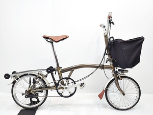 ▼▼ブロンプトン BROMPTON M3R 2013年頃 クロモリ フォールディングバイク 折り畳み自転車 16インチ RAWカラー カスタム有