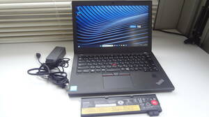 Lenovo ThinkPad X270 12.5型 i5-7300U HDD500 MEM8 Webカメラ　Bluetooth Win11