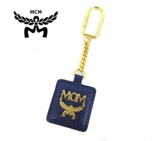 送料185円■bo150■▼MCM キーホルダー ネイビー【シンオク】【クリックポスト発送】