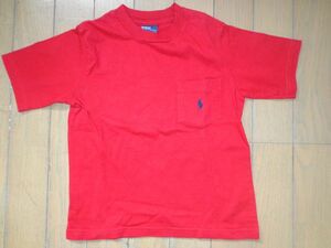 美品★ポロ ラルフローレン★かっこいい赤い半袖Tシャツ★4歳