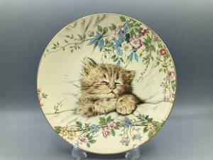 限定品 ロイヤルウースター お昼寝 Cat Nap ネコ 猫 飾り皿 絵皿 皿 ①⑧ (1)