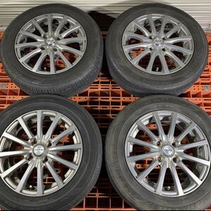 ZACKザックJP-112 14インチアルミホイール　4本セットダンロップ　2017年製　ラジアルタイヤ　175/65R14 カローラ フィット キューブ