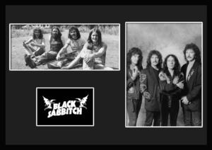 10種類!Black Sabbath/ブラック・サバス/ROCK/ロックバンドグループ/証明書付きフレーム/BW/モノクロ/ディスプレイ (6-3W)