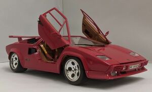 模型車 ミニカー 1/18スケール ブラーゴ Bburago ランボルギーニ カウンタック レッド 1988 Lamborghini Countach Red 現状品