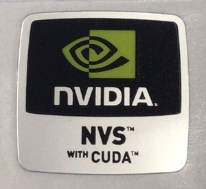 ■新品・未使用 ■10枚セット 【NVIDIA　NVS CUDA】エンブレムシール【18*18㎜】送料無料・追跡サービス付き☆P183