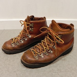 超希少★80s ビンテージ★USA製 Danner ダナー 初期 マウンテンライト ブーツ 3052 茶 GORE-TEX US7.5M 中古 マウンテンブーツ ★h