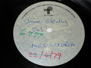 ◆◇NILS LOFGREN(ニルス・ロフグレン)【SHINE SILENTLY(Acetate)】 英アセテート盤シングル/PYE RECORDS◇◆