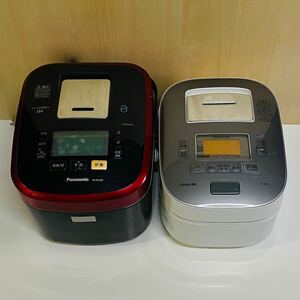 Panasonic パナソニック 1合～1升 スチーム&可変圧力IHジャー炊飯器 SR-SPX184/TOSHIBA RC-10VXL 2台現状品