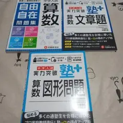 実力突破 自由自在問題集 算数 3冊セット