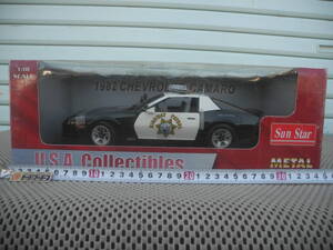 ◎1/18★サンスター 1982CHEVROLET CAMAROCALIFORNIA HIGHWAY PATROL Black USA Collectibles◎新品 #1925