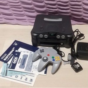 NINTENDO64、64DD 本体セット　中古品　箱なし　取説あり　動作確認済