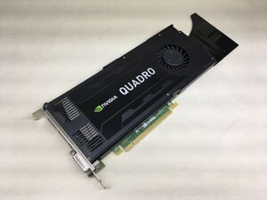 【中古/動作保証動作保証（DQ10ベンチ確認済）】（管：G112）nVIDIA QUADRO K4000/ GDDR5/ 3GB/ DVI / DisplayPort×2/ ビデオカード