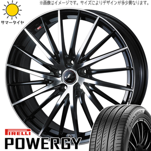 245/35R19 サマータイヤホイールセット クラウン etc (PIRELLI POWERGY & LEONIS FR 5穴 114.3)