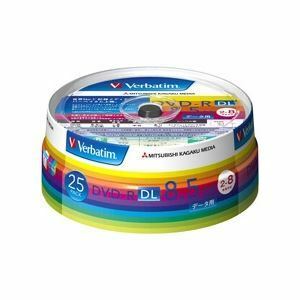 【新品】三菱化学メディア DVD-R DL 8.5GB PCデータ用 8倍速対応 25枚スピンドルケース入りワイド印刷可能 DHR85HP25V1