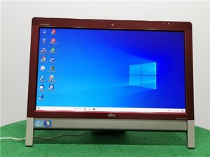 WEBカメラ/中古/WIN10/新品SSD/20型ワイド一体型/2世代i7/FMV　富士通　FH56/GD　地デジ／テレビOK　office2019搭載　送料無料