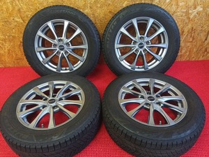 バリ溝 2023年製 ブリヂストン ブリザックVRX3 215/60R16 ホイールセット ヴェゼル等に 中古 売切!!