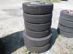 送料無料●鉄ホイール 6穴-170 184.15 8～9分山 23年 6本 ヨコハマ 205/80R15 109/107L LT 165/80R13 94/93 15インチ●34477