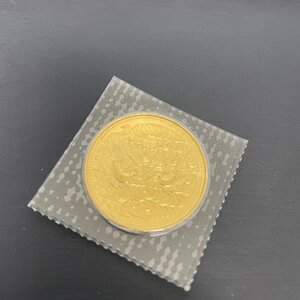 【86】1円～昭和天皇御在位60年記念 10万円金貨 総重21.2ｇ 鳩と水 収集家放出品 未開封 プリスターパック入り K24 純金 御在位金貨