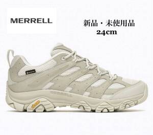 MERRELL メレル MOAB3 モアブ3 GORE-TEX ゴアテックス BIRCH/BIRCH バーチ ホワイト グレー レディース スニーカー 500422 24cm