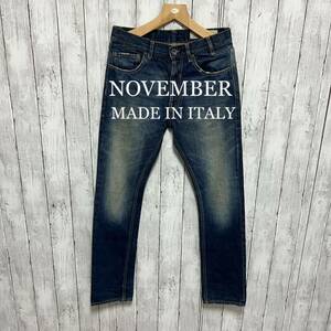 NOVEMBER ユーズド加工セルビッチデニム！イタリア製！赤耳！雰囲気◎