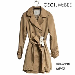 ★ 新品未使用 CECIL McBEE セシルマクビー トレンチコート コート アウター ベージュ オータムコート スプリングコート