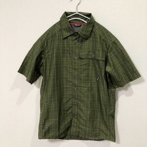 ◇ バーグハウス berghaus MARKHAM SHIRT 半袖シャツ Sサイズ グリーン系 アウトドアウェア 20352 ナイロン/ポリ素材