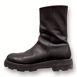 定価96800円 ●RIPVANWINKLE 23AW SIDE ZIP BOOTS サイド ジップ レザー ブーツ リップヴァンウィンクル RB-521 ブラック 42