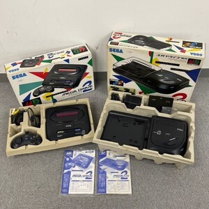 G118-I58-3823 SEGA セガ MEGA DRIVE2 HAA-2502 MEGA・CD2 MEGA-CD2 セット売り メガドライブ2 メガCD2 箱付き 説明書付き