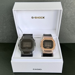 特価★カシオ G-SHOCK メンズ GM-5600UB-1JF レディース GM-S5600UPG-1JF デジタル ブラック ピンクゴールド ペアウォッチ 腕時計