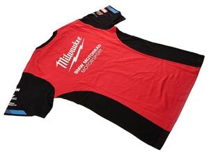 ★ Milwaukee BMW Motorsport Tシャツ 赤黒【XL】BMW Motorrad Motorsport