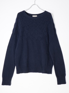 MARGARET HOWELL/マーガレットハウエル CASHIMERE WOOL JUMPERウールカシミヤクルーネックニット [LKNA73958]