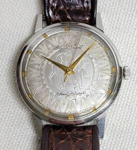 美品　ロイヤルオリエント　ギリシャ神話文字盤　ROYAL　ORIENT　19石