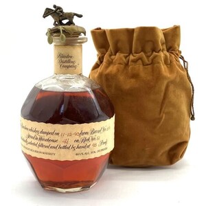 仙10【訳有/1円スタート】Blanton 1990年 Single Barrel バーボン ウイスキー 750ml 46.5% ブラントン シングルバレル ジャンク コルク折れ