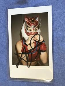 2013 BBM A☆YU☆MI 猫マスク（栗原あゆみ） メモリアル ② 11/20 Thankyou for Everything 女子プロレス 直筆サイン 自筆