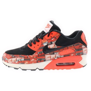 ナイキ ×atmos AIR MAX 90 WE LOVE NIKE エアマックス 90 ウィーラブナイキ ローカットスニーカー レッド/ブラック US9/27cm AQ0926-001