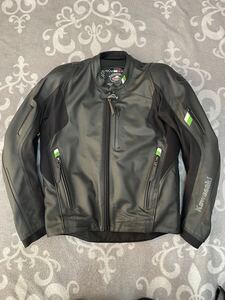 【中古品】KUSHITANI × Kawasaki クシタニ カワサキ レザージャケット CHROME JACKET SE L クロームジャケット SE サイズ LL