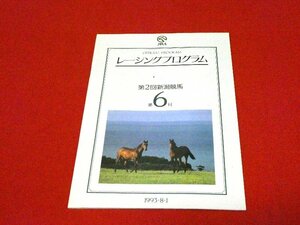 レーシングプログラム　1993・8・1　第2回　新潟競馬第6日