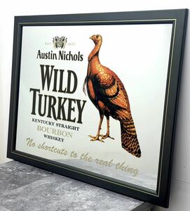 WILD TURKEY ワイルド パブミラー ターキー 壁掛け ミラー 看板 鏡 雑貨 アンティーク ビンテージ ヴィンテージ■兵庫県姫路市から 23-24