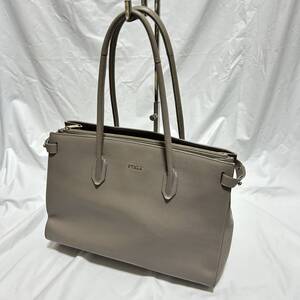 FURLA ハンドバッグ トートバッグ レディース グレー フルラ Genuine Leather ( A-22 1293 )