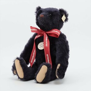 【7000体限定】Steiff シュタイフ テディベア ぬいぐるみ 1998年モデル モヘア ネイビー 1909年版レプリカ グロウラー ドイツ製