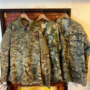 ミリタリージャケット 米軍　アウトドア 迷彩　カモ柄　5枚セット まとめ売り　1円スタート サイズLくらい　アメリカ古着