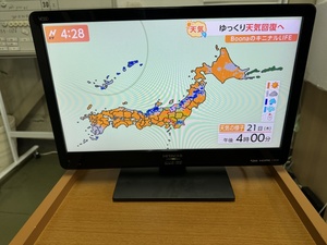 F４２９　日立　　１９型　LED　液晶テレビ　２０１５年製　L１９―N2