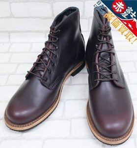 3S0859/未使用品 REDWING 9419 ベックマン ブーツ ブラックチェリー レッドウイング