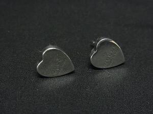 1円 ■美品■ GUCCI グッチ SV925 ハート ピアス アクセサリー レディース シルバー系 FJ5996