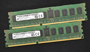 8GB (4GB 2枚組) DDR3L PC3L-12800R DDR3L-1600 REG 240pin ECC Registered 1Rx4 MT Micron サーバー MacPro向け (管:SA6074 x3s