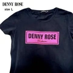 DENNYROSE＊デニーローズ プリント ロゴ Tシャツ ネオンカラー 黒