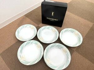 【未使用品】Yves Saint Laurent イヴ サンローラン パスタ カレー皿 5客セット 食器