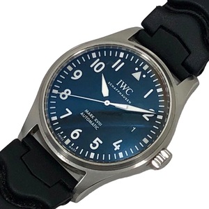 インターナショナルウォッチカンパニー IWC パイロットウォッチ マーク18 IW327009 ブラック文字盤 SS/ラバーストラップ(社外) 腕時計 中古